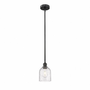 Bella - 1 Light Stem Hung Mini Pendant In Industrial Style-9 Inches Tall and 5.5 Inches Wide - 1 of 1