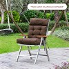 ARTPLAN All Weather Chair Outdoor Cushions of Adirondack Chair with High Back Wicker Tufted Pillow for Outdoor Furniture - 2 of 4