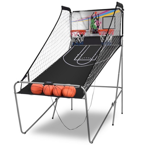 Costway Indoor Basketball Arcade Game Double Electronic Hoops Shot 2 Player  W/ 4 Balls : Target