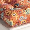 Astoria Style Comfortable Chair Pad 18" x 18" Spice by Greenland Home Fashion - 4 of 4