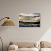 Art Remedy Rivers of Gold Blue Abstract Wall Art Unframed - 2 of 4