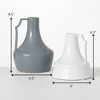 Sullivans Slim Handled Ceramic Jar Set of 2, 8.5"H & 6.5"H Gray - 4 of 4