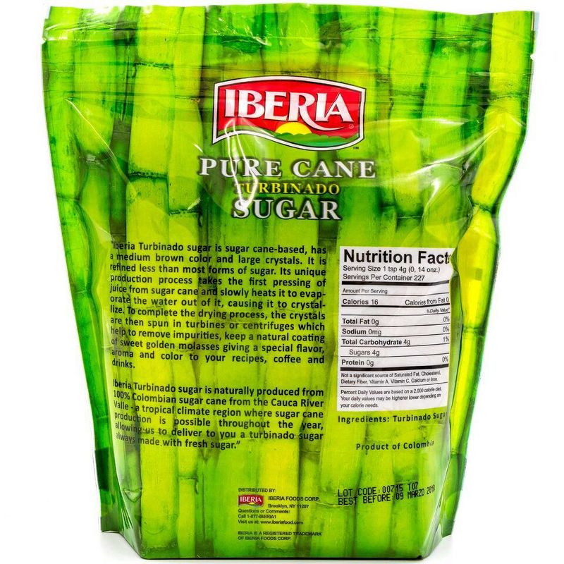 Iberia Del Tropico 100% Pure Cane Sugar - 2lbs, 2 of 3