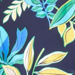 navy bold leaves