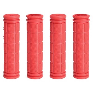 Unique Bargains Rubber Non-Slip Mushroom Bike Fit 7/8" Handlebar Grips 4.53" 4 Pairs - 1 of 4