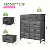 Lyngins 7-Drawer Tall Dresser for Bedroom, Spacious Chest of Drawers, Versatile Fabric Storage Cabinet with Wooden Top for Closet/Entryway/Nursery - 2 of 4