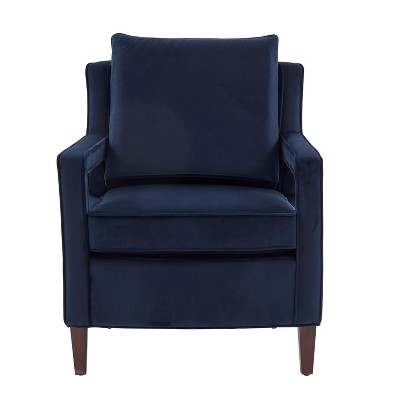 NicBex Velvet Accent Chair,Upholstered Living Room Chairs with Open Arm Design and Solid Wood Legs,Modren Armchair,Club Chairs for Living Room