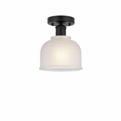 Dayton - 1 Light Semi-Flush Mount In Industrial Style-9.25 Inches Tall and 5.5 Inches Wide