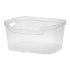 Racxily Large Open Bin, Clear Plastic, Easy Access Bin with Scoop Front - 4 of 4