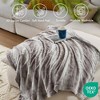 FONTOI 50"x60" Soft Faux Fur Blanket Plush Reversible Throw for Home Luxuriously Soft All Seasons Fuzzy Cozy Blanket for Couch, Bed Gift - 4 of 4
