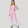 Anna-Kaci Active Women's High Waist Seamless Leggings with Tummy Control and Sculpting Fit for Active or Casual Everyday Wear - 4 of 4