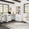 Farmhouse Bookshelves and White Bookcases with Doors for Home Office, Living Room, Bedroom - 4 of 4