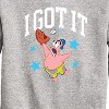 Boys' - SpongeBob SquarePants - Ready For Baseball Graphic Long Sleeve Fleece Sweatshirt - 2 of 4
