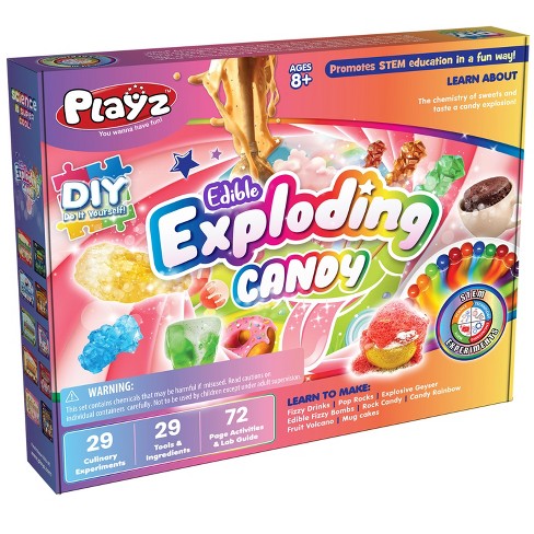Playz Exploding Candy Food Chemistry Science Kit For Kids Age 8-12 With 29+  Stem & Diy Experiments : Target