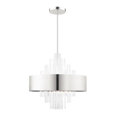 Livex Lighting Orenburg 10 - Light Pendant in  Polished Nickel