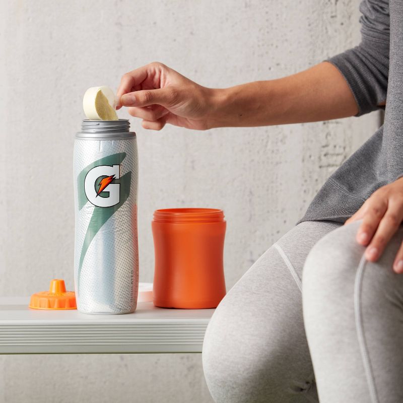 Gatorade 30oz Insulated Squeeze Water Bottle - Gray, 5 of 7