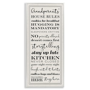 Stupell Industries Grandparents House Rules, 13" x 30" - 1 of 4