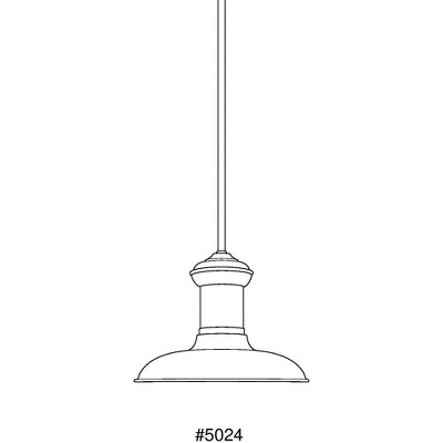Brookside Brushed Nickel 12" LED Pendant Light