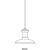 Progress Lighting, Brookside, 1-Light Pendant, Brushed Nickel, Metal Shade - 2 of 3