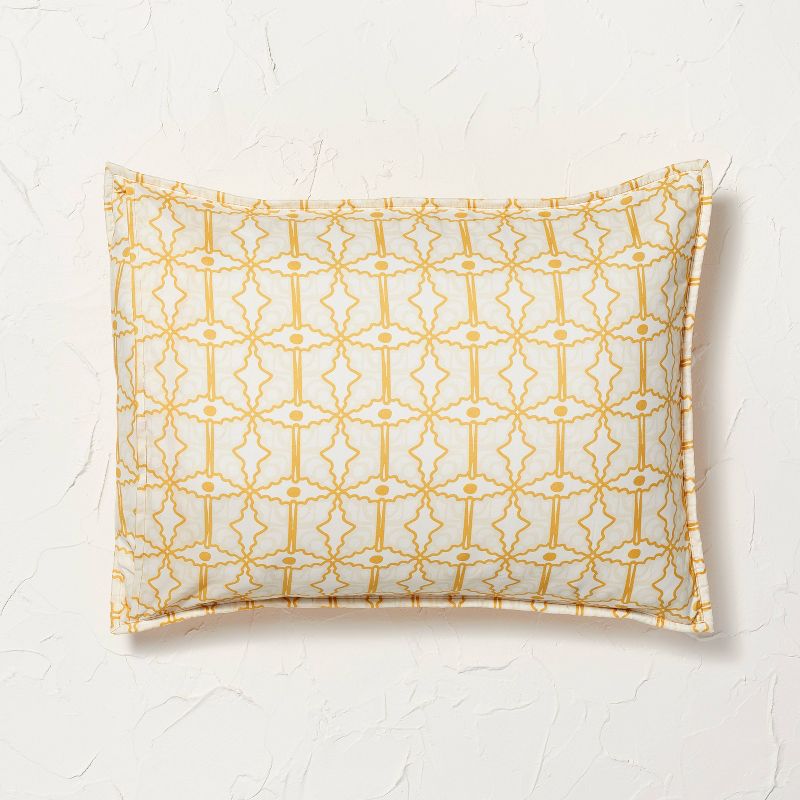 Standard Reversible Gauze Quilt Pillow Sham Gold - Opalhouse&#8482; designed with Jungalow&#8482;, 3 of 5