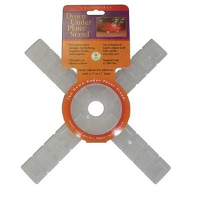Down Under Decksaver 1 in. H X 12 in. W X 12 in. D Plastic Planter Trivet Clear - 1 of 1