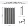 Evideco French Home Goods Extra Long Shower Curtain Liner Plastic 79"L x 71"W - 3 of 4