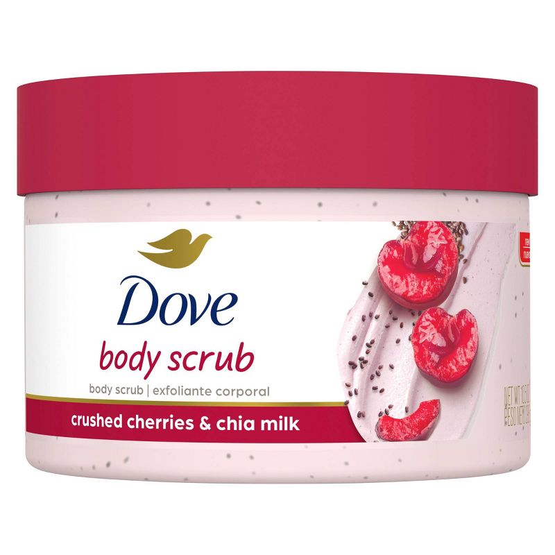 Dove Crushed Cherries &#38; Chia Milk Exfoliating Body Scrub - 10.5 oz, 3 of 8