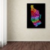 Trademark Fine Art -Michael Tompsett 'Manhattan Text Map 2' Canvas Art - 3 of 3
