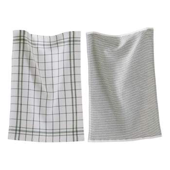 Mr. MJs Trading AG-32300 2 Tea Towels Plus 2 Dish Cloths Set, Star Black  Check, 1 - Kroger