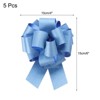 Unique Bargains Personalized Sparkly Gift Wrapping Large Pull Bows for Wedding Baskets 5 Pcs - 2 of 4
