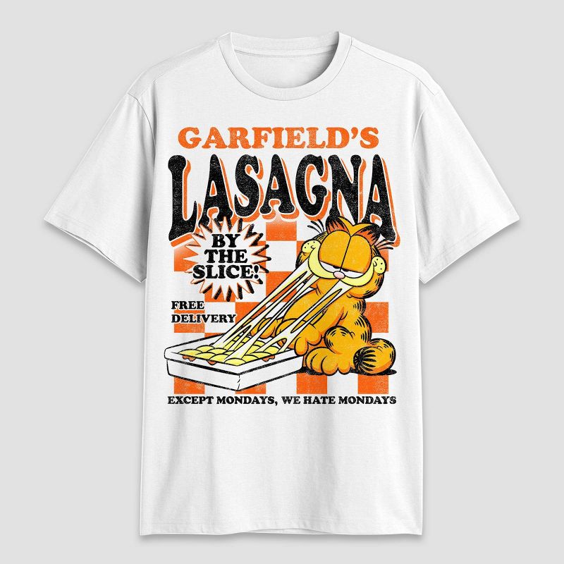 Men&#39;s Garfield Short Sleeve Graphic T-Shirt - White, 1 of 4