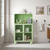 NicBex 45.2" Tempered Glass Door Cabinet for Bathroom,Freestanding Storage Cabinet with 2 Doors&1 Open Shelf for Kitchen&Bathroom - 4 of 4
