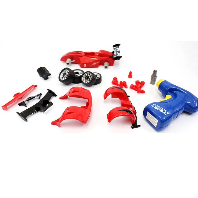 Insten 30 Piece Build Your Own Formula Racing Car Take-A-Part Toy, Engineering Stem Project Kit, 8.5 x 3.5, 2 of 5