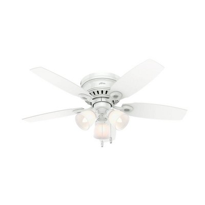 46" Hatherton Low Profile Ceiling Fan White (Includes Energy Efficient Light) - Hunter