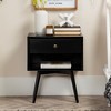 NicBex Mid-Century Modern Nightstand with 1 Drawer Bedside Table Solid Wood End Table for Bedroom, Living Room - 2 of 4