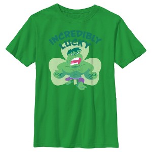 Boy's Marvel Incredibly Lucky Hulk T-Shirt - 1 of 4