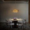 ALOADECOR 8-Light Mid Century Modern 4-Tier Antique Gold Chandelier With Crystal Accents - 3 of 4