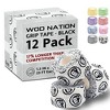 WOD Nation Weightlifting Hook Grip Tape - Bulk 12 Pack (23ft/Roll) Comfortable & Stretchy Athletic Thumb Tape -White - 2 of 4