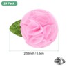 Unique Bargains Handmade Flower Brooch Boutonnieres Button Pins for Men Suits 24 Pcs - 3 of 4