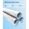 10x20 Foot Portable Carport Canopy, Waterproof & UV-Resistant Shelter with Roll-Up Windows, Removable Sidewalls for Cars, Trucks - 2 of 4