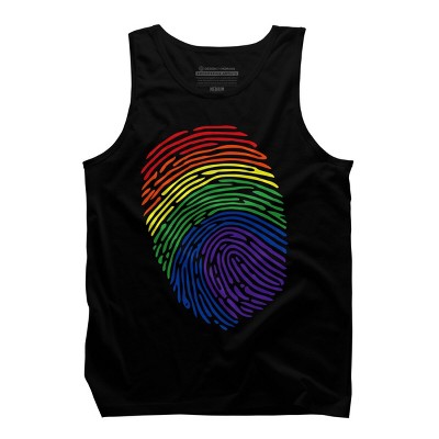 Adult Design By Humans Pride Fingerprint Rainbow Month By SummerFunnyTank Top
