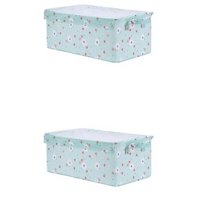 REGALWOVEN Fabric Collapsible Spacious Capacity Storage Bins with Handles 2 Pcs - 1 of 4
