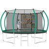 APRILSOUL 14FT Trampoline with Enclosure Recreational Trampolines with Ladder, ASTM Approval Outdoor Trampoline for Kids - 2 of 4
