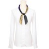 INSPIRE CHIC Women Contrast Color Retro Printed Square Satin Bandanas Neck Scarves 1Pc - 2 of 4