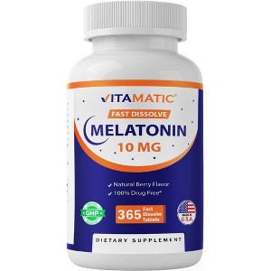 Melatonin 10mg 365 Fast Dissolve Tablets - 1 of 4
