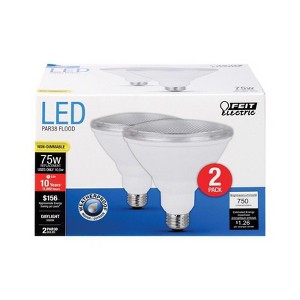 Feit Electric PAR38 E26 (Medium) LED Bulb Daylight 75 Watt Equivalence 2 pk - 1 of 1
