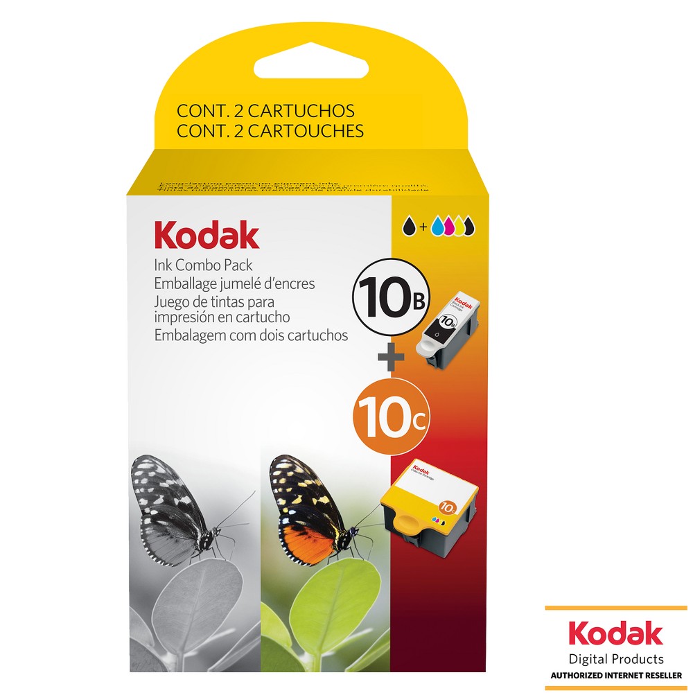 UPC 041778367841 product image for Kodak 10B/10C Combo 2pk Ink Cartridges - Black, Tri-color (8367849) | upcitemdb.com