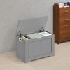 Storage Chest, 29.9 Inches Width Storage Bench, Entryway Bench with 2 Safety Hinges, Shoe Bench, Farmhouse Style, for Entryway, Bedroom, Living Room - 4 of 4