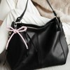 Unique Bargains PU Leather Bag Phone Charm Hanging Accessories Bow Keychains 4 Pcs - 4 of 4