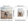 Americanflat 24x24 Picture Frame with Polished Plexiglass - Use as 11x14 Frame with Mat or 24x24 Frame Without Mat - Streamline Collection - White - 2 of 4